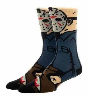 Friday the 13th Jason Voorhees Hockey Mask 3-Pack Crew Socks
